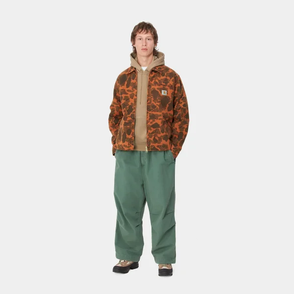 Carhartt WIP Jacken & Mäntel>Duck Detroit Jacket Camo Duck, Green / Turmeric