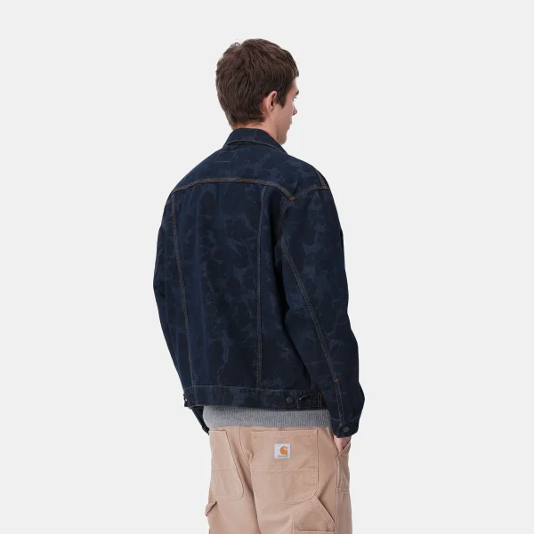 Carhartt WIP Denim | Jacken & Mäntel>Duck Helston Jacket Camo Duck, Blue