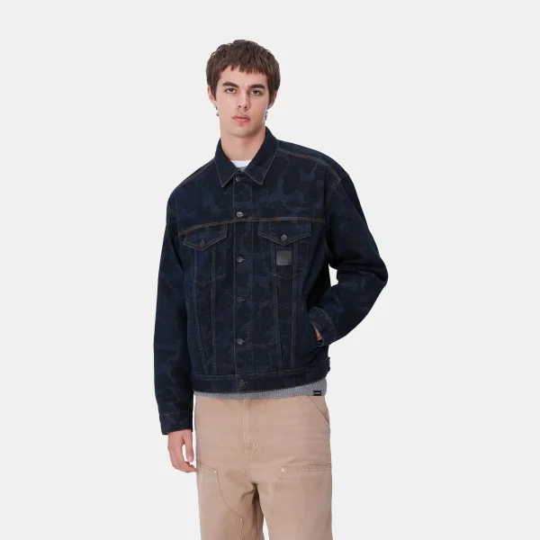 Carhartt WIP Denim | Jacken & Mäntel>Duck Helston Jacket Camo Duck, Blue