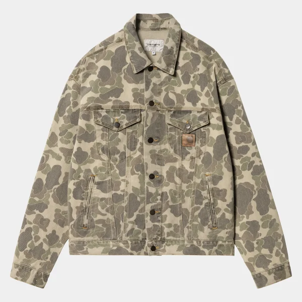 Carhartt WIP Jacken & Mäntel | Denim>Duck Helston Jacket Camo Duck, Black