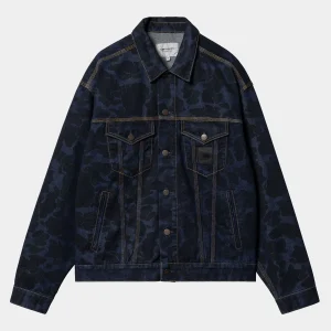 Carhartt WIP Denim | Jacken & Mäntel>Duck Helston Jacket Camo Duck, Blue