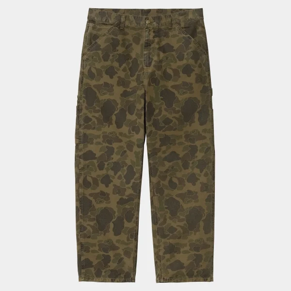 Carhartt WIP Hosen>Duck Single Knee Pant Camo Duck, Green / Office Green