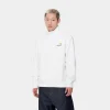 Carhartt WIP Sweats>Half Zip American Script Sweatshirt White