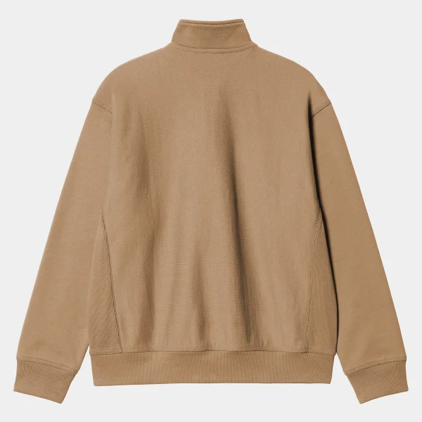 Carhartt WIP Sweats>Half Zip American Script Sweatshirt Peanut