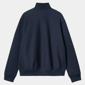 Carhartt WIP Sweats>Half Zip American Script Sweatshirt Air Force Blue