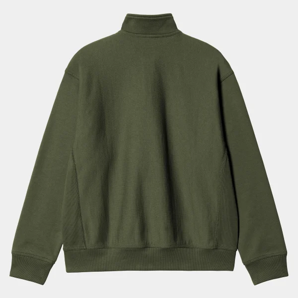 Carhartt WIP Sweats>Half Zip American Script Sweatshirt Tarragon