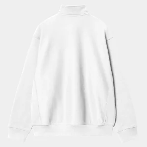 Carhartt WIP Sweats>Half Zip American Script Sweatshirt White