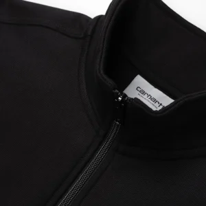 Carhartt WIP Sweats>Half Zip American Script Sweatshirt Black