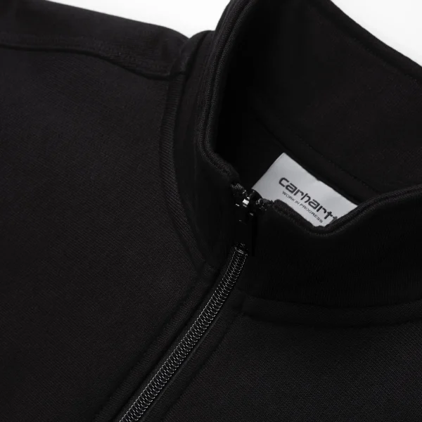 Carhartt WIP Sweats>Half Zip American Script Sweatshirt Black