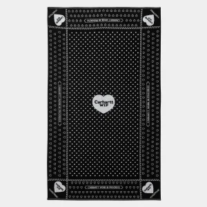 Carhartt WIP Gadgets | Gadgets>Heart Bandana Towel Heart Bandana Jacquard, Black