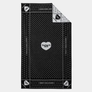 Carhartt WIP Gadgets | Gadgets>Heart Bandana Towel Heart Bandana Jacquard, Black