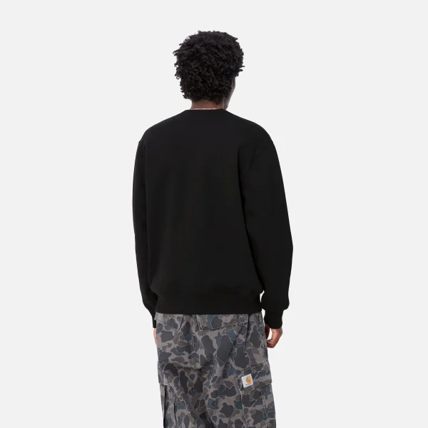 Carhartt WIP Sweats>Heart Train Pocket Sweat Black