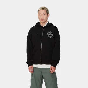 Carhartt WIP Sweats>Hooded Ablaze Jacket Black / Wax