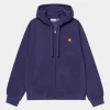 Carhartt WIP Sweats>Hooded American Script Jacket Aura