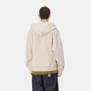 Carhartt WIP Sweats>Hooded American Script Jacket Moonbeam