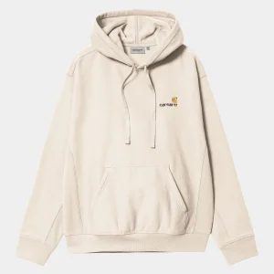 Carhartt WIP Sweats>Hooded American Script Sweatshirt Moonbeam