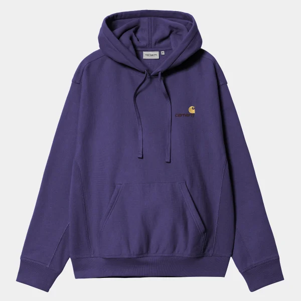 Carhartt WIP Sweats>Hooded American Script Sweatshirt Aura