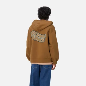 Carhartt WIP Sweats>Hooded Brown Ducks Jacket Hamilton Brown