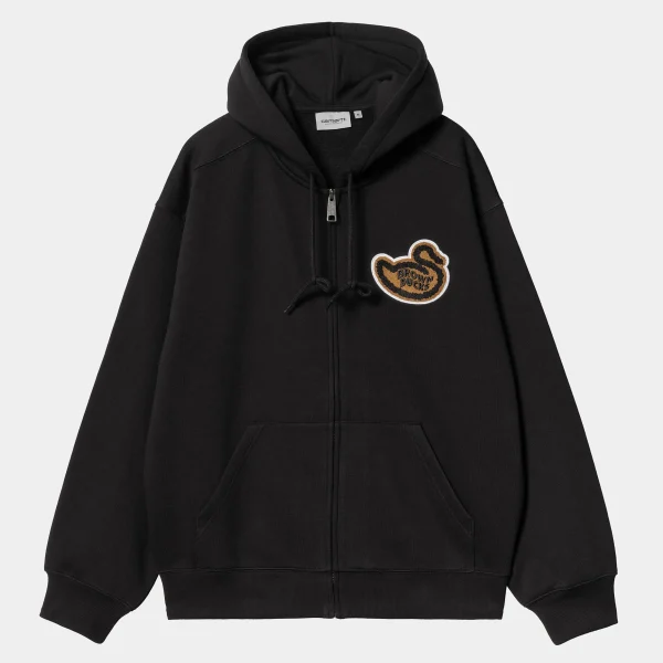 Carhartt WIP Sweats>Hooded Brown Ducks Jacket Black