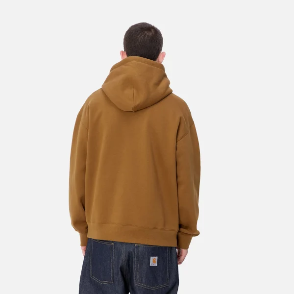 Carhartt WIP Sweats>Hooded Brown Ducks Sweat Hamilton Brown