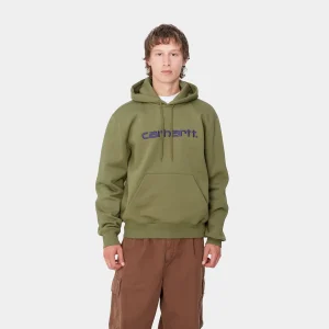 Carhartt WIP Sweats>Hooded Carhartt Sweatshirt Capulet / Aura