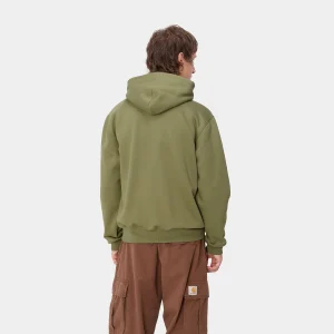 Carhartt WIP Sweats>Hooded Carhartt Sweatshirt Capulet / Aura