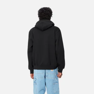 Carhartt WIP Sweats>Hooded Carhartt Sweatshirt Black / White