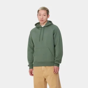 Carhartt WIP Sweats>Hooded Chase Sweatshirt Duck Green / Gold