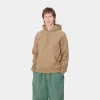 Carhartt WIP Sweats>Hooded Chase Sweatshirt Peanut / Gold