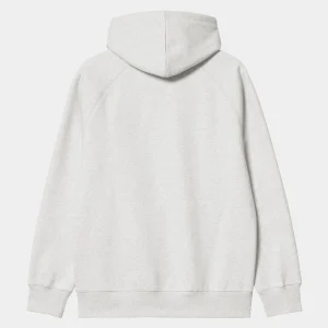 Carhartt WIP Sweats>Hooded Chase Sweatshirt Ash Heather / Gold