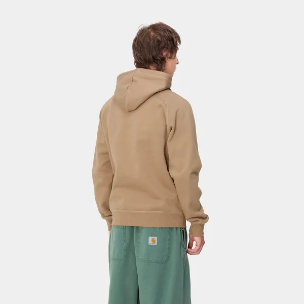 Carhartt WIP Sweats>Hooded Chase Sweatshirt Peanut / Gold