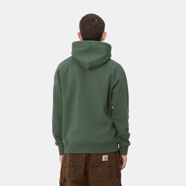 Carhartt WIP Sweats>Hooded Chase Sweatshirt Sycamore Tree / Gold