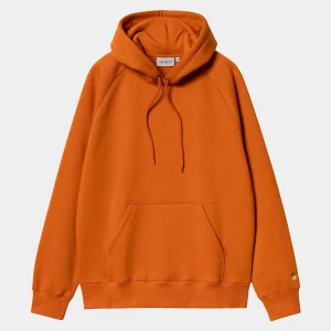 Carhartt WIP Sweats>Hooded Chase Sweatshirt Turmeric / Gold