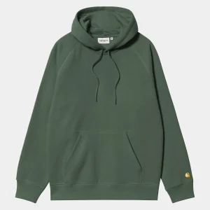 Carhartt WIP Sweats>Hooded Chase Sweatshirt Sycamore Tree / Gold