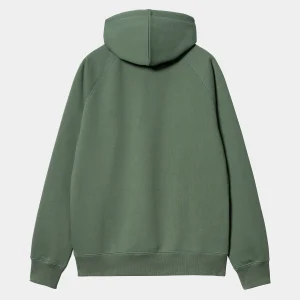 Carhartt WIP Sweats>Hooded Chase Sweatshirt Duck Green / Gold