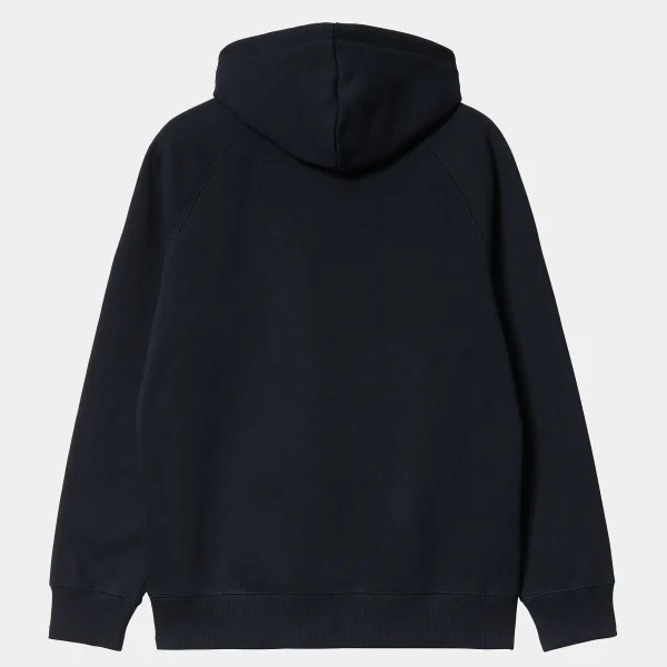 Carhartt WIP Sweats>Hooded Chase Sweatshirt Dark Navy / Gold