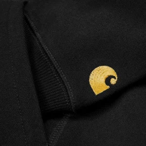 Carhartt WIP Sweats>Hooded Chase Sweatshirt Black / Gold