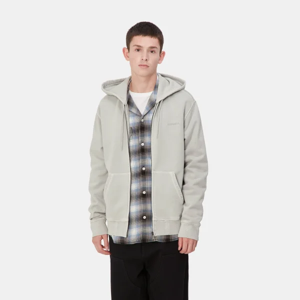 Carhartt WIP Sweats>Hooded Duster Script Jacket Basalt