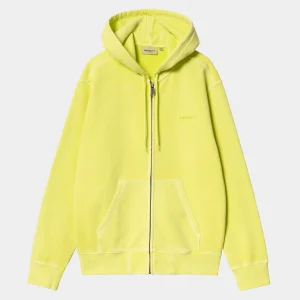 Carhartt WIP Sweats>Hooded Duster Script Jacket Arctic Lime