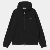 Carhartt WIP Sweats>Hooded Madison Jacket Black/Wax