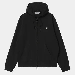 Carhartt WIP Sweats>Hooded Madison Jacket Black/Wax