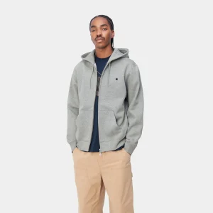 Carhartt WIP Jacken & Mäntel | Sweats>Hooded Madison Jacket Grey Heather / Dark Navy