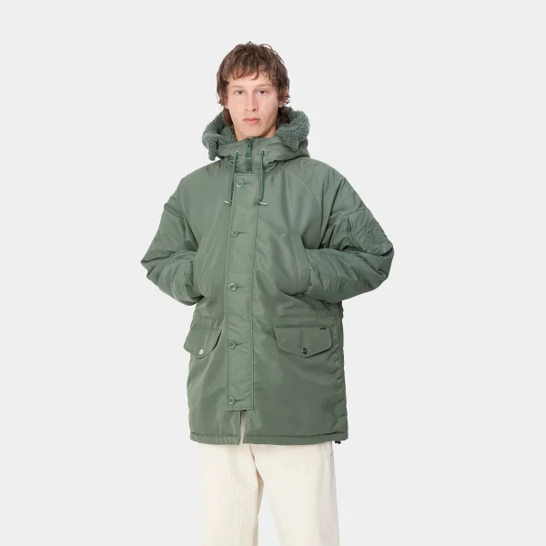 Carhartt WIP Jacken & Mäntel>Hooded Olten Parka Duck Green