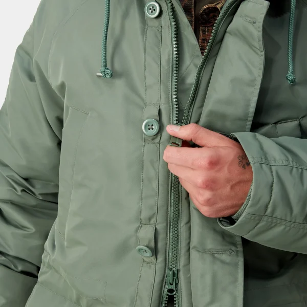 Carhartt WIP Jacken & Mäntel>Hooded Olten Parka Duck Green