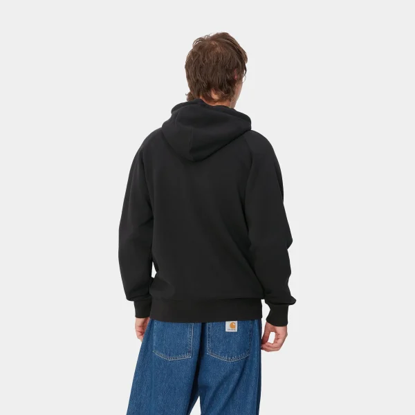 Carhartt WIP Sweats>Hooded Pepe Friends Sweat Black / White