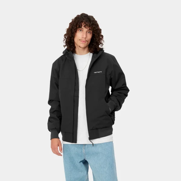 Carhartt WIP Jacken & Mäntel>Hooded Sail Jacket Black / White