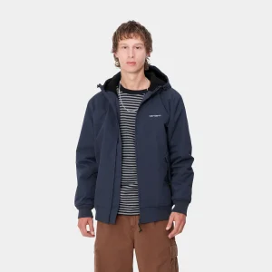 Carhartt WIP Jacken & Mäntel>Hooded Sail Jacket Air Force Blue / White