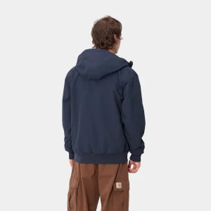 Carhartt WIP Jacken & Mäntel>Hooded Sail Jacket Air Force Blue / White