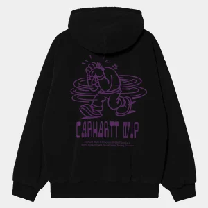 Carhartt WIP Sweats>Hooded Think Tank Sweat Jacket Black / Purple