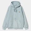 Carhartt WIP Sweats>Hooded Vista Jacket Dusty Ice